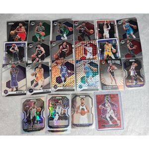 Panini NBA Trading Cards Lot of 23 Mosaic, Prizm, Optic NM In Penny Sleeves
